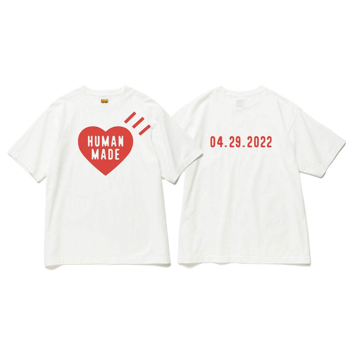 HUMAN MADE HEART T-SHIRT Tシャツ WHITE - Tシャツ/カットソー(半袖 