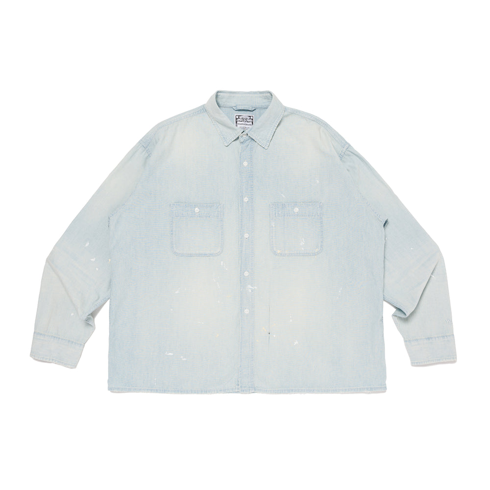 WASTED YOUTH CHAMBRAY WORK SHIRT BL-A