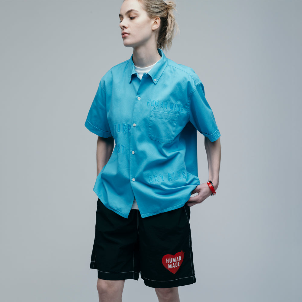 HUMAN MADE OPEN COLLAR BD SHIRT BL-3
