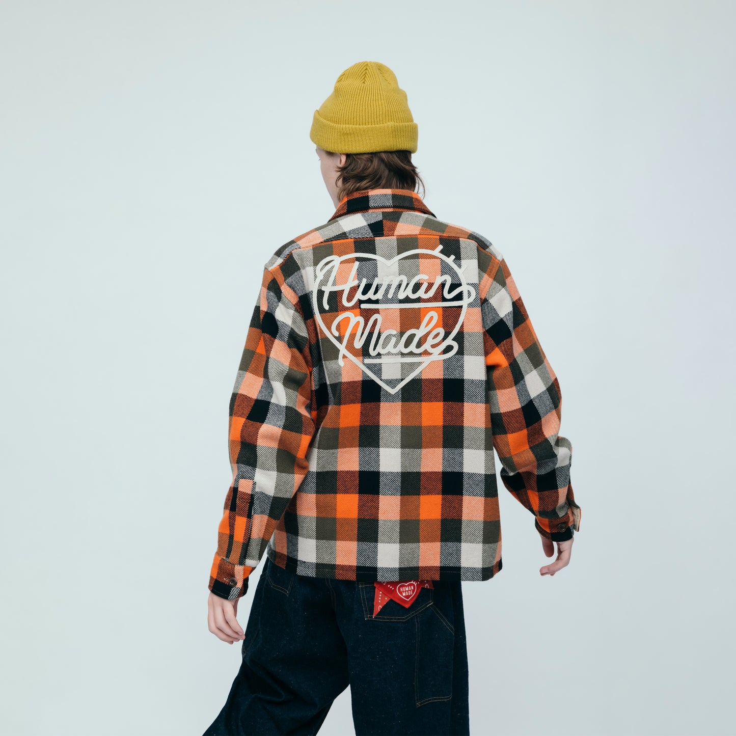 HUMAN MADE WOOL CHECK SHIRT JACKET OG-4