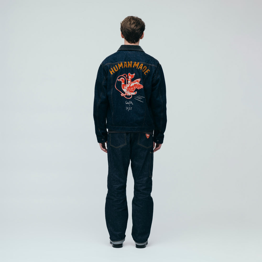 HUMAN MADE ZIP-UP DENIM WORK JACKET IN-2
