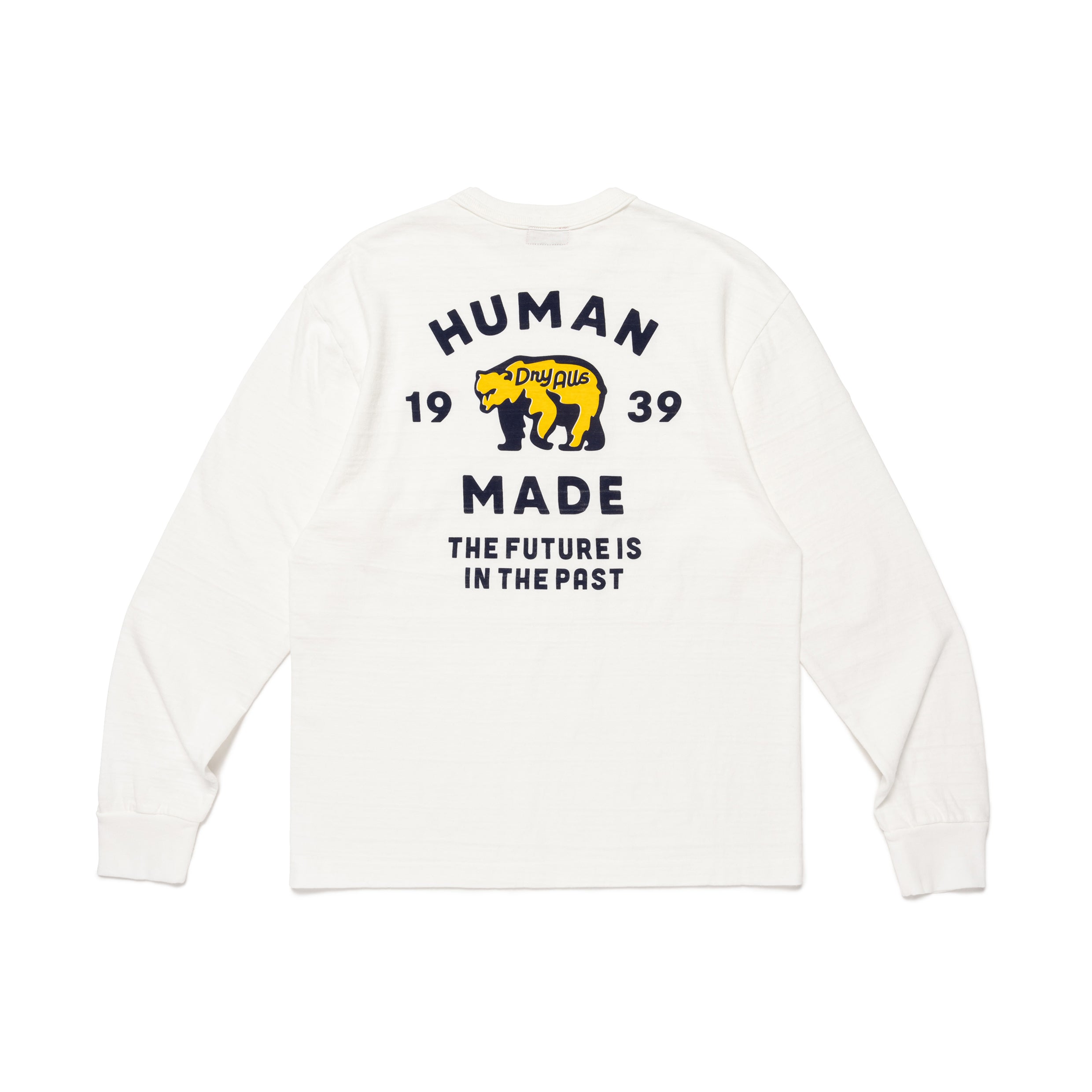 HUMAN MADE 長袖カットソー ホワイト human made ホワイト 長袖カットソー 小ロゴ付き