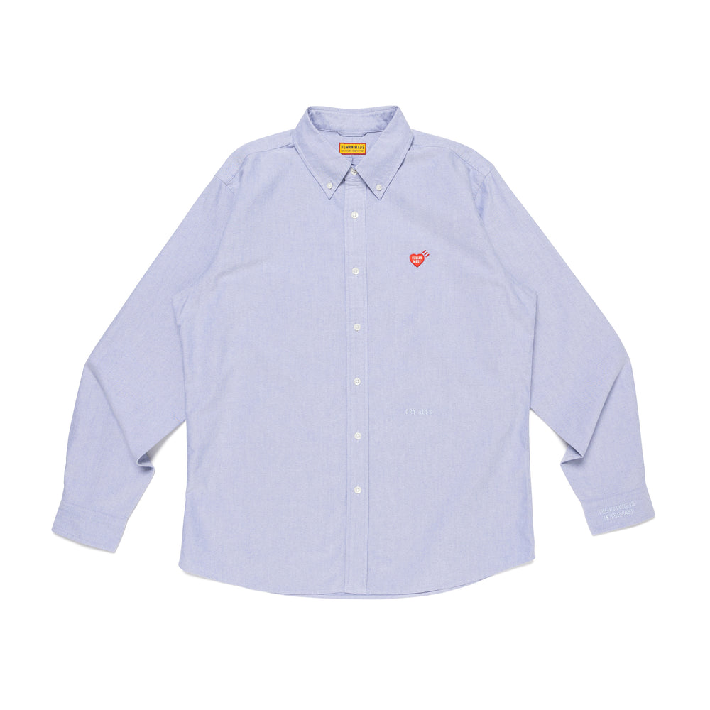 HUMAN MADE  OXFORD BD L/S SHIRT BL-A
