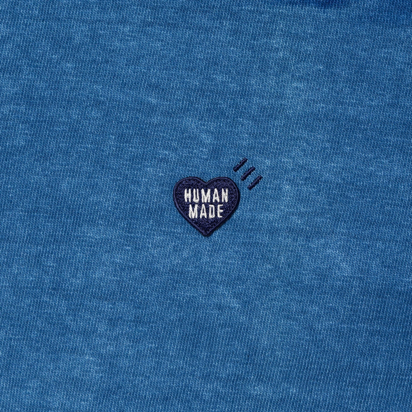 HUMAN MADE INDIGO DYED STRIPED T-SHIRT IN-C