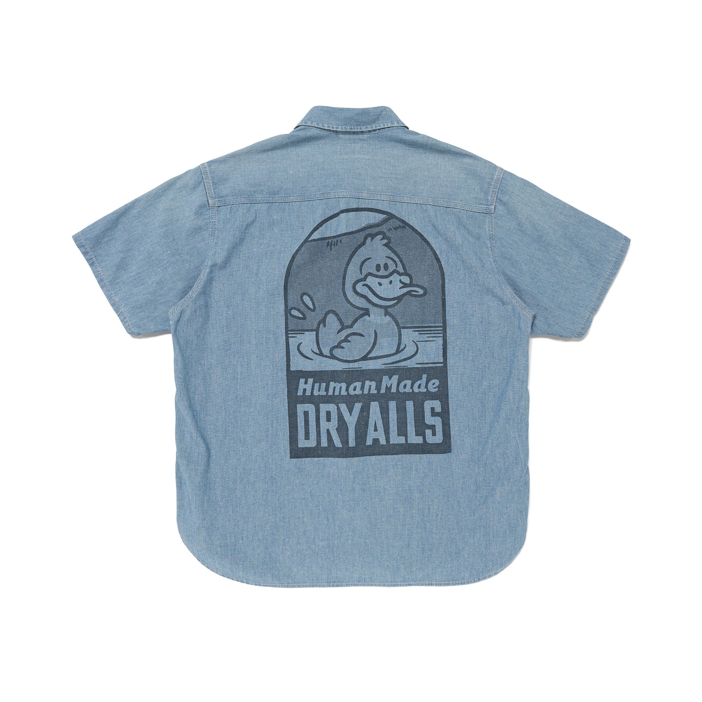 HUMAN MADE CHAMBRAY S_S SHIRT IN-B