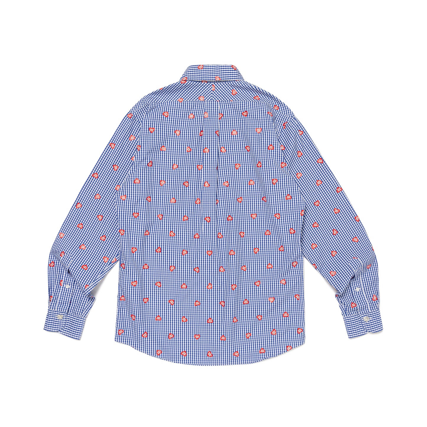 HUMAN MADE HEART GINGHAM CHECK SHIRT BL-B