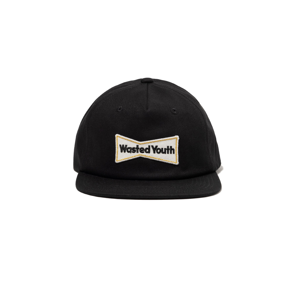 Wasted Youth WY25-GD-016 5PANEL SNAPBACK CAP BK-C.jpg
