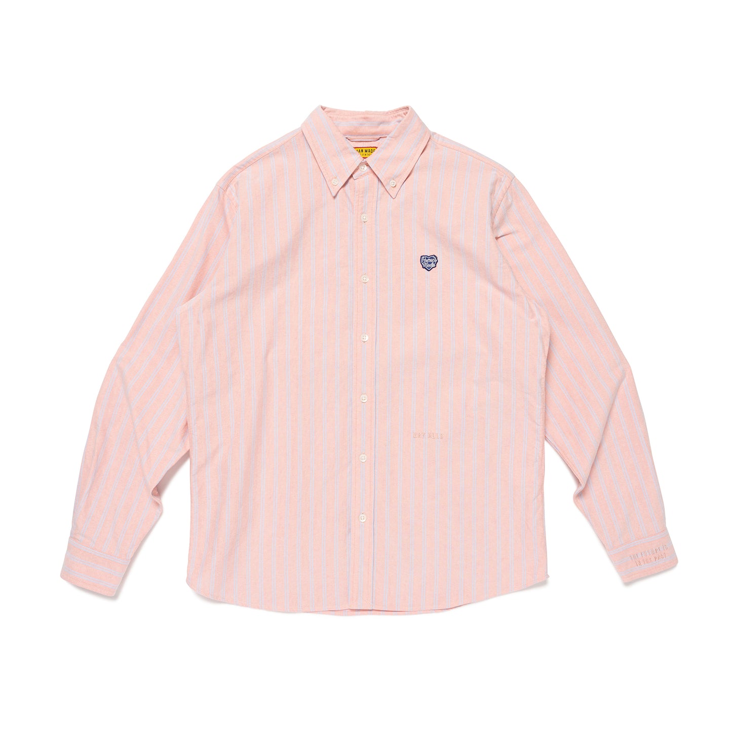 HUMAN MADE STRIPED OXFORD BD LS SHIRT RD-A