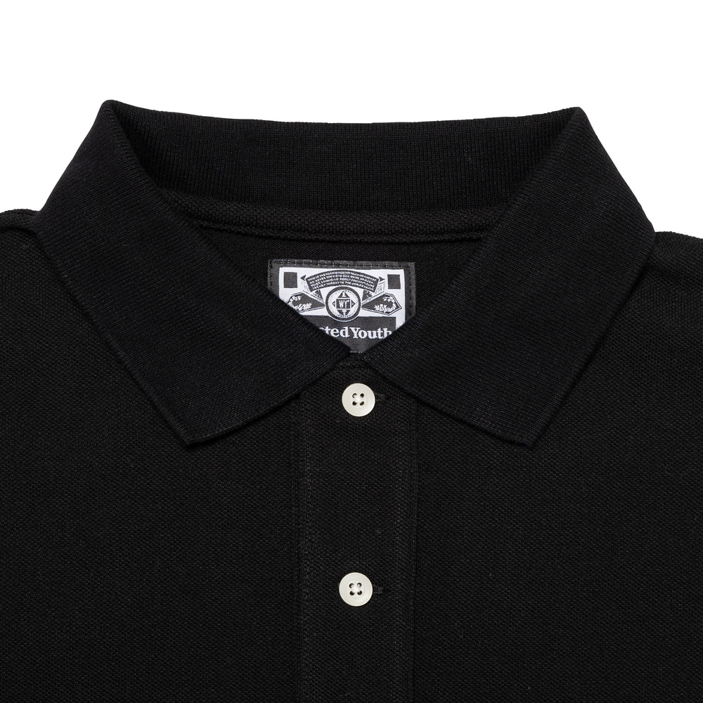 Wasted Youth BIG POLO SHIRT BK-C