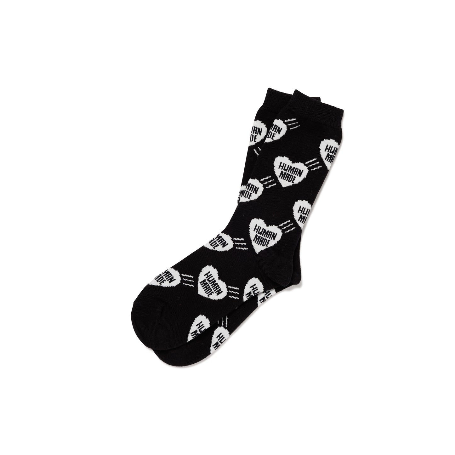 HUMAN MADE HEART SOCKS BK-A