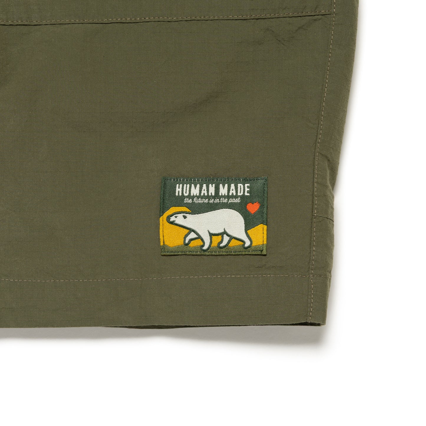 HUMAN MADE NYLON SHORTS OD-E