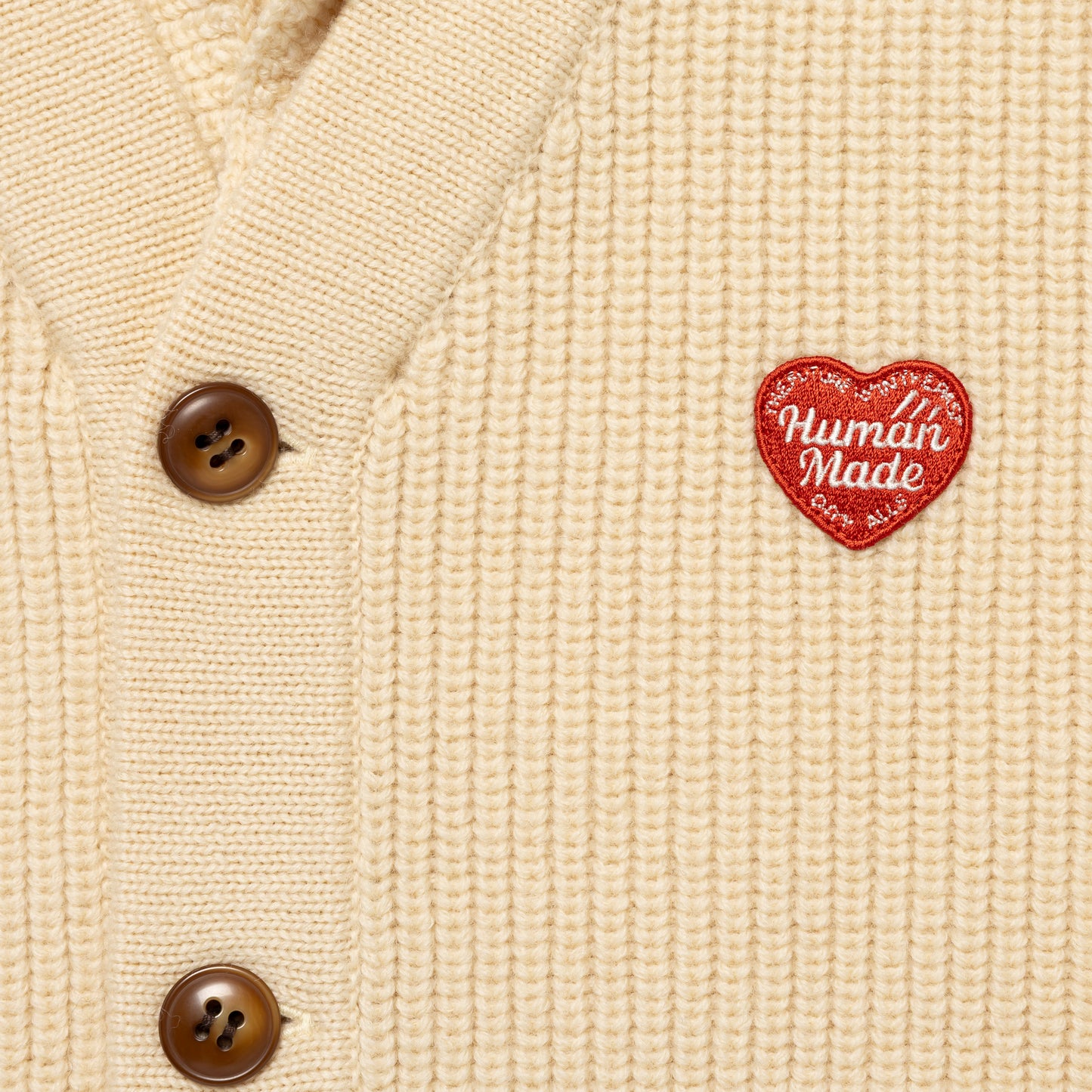 HUMAN MADE KNIT CARDIGAN WH-E