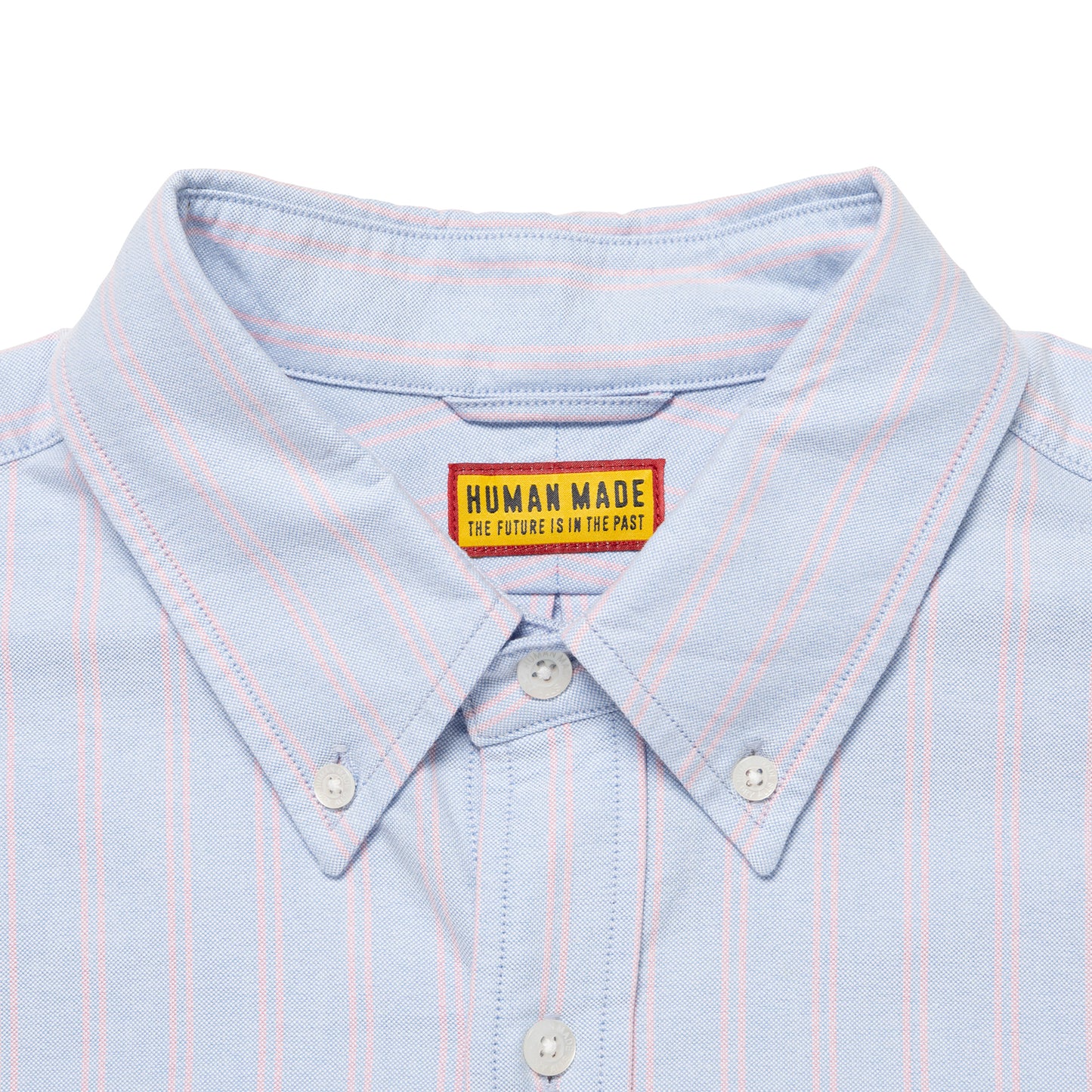HUMAN MADE STRIPED OXFORD BD LS SHIRT BL-C