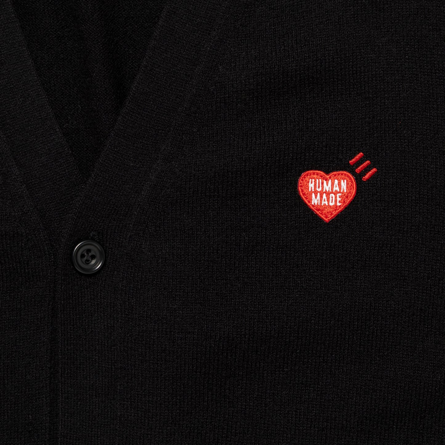 HUMAN MADE HEART BADGE KNIT CARDIGAN BK-C