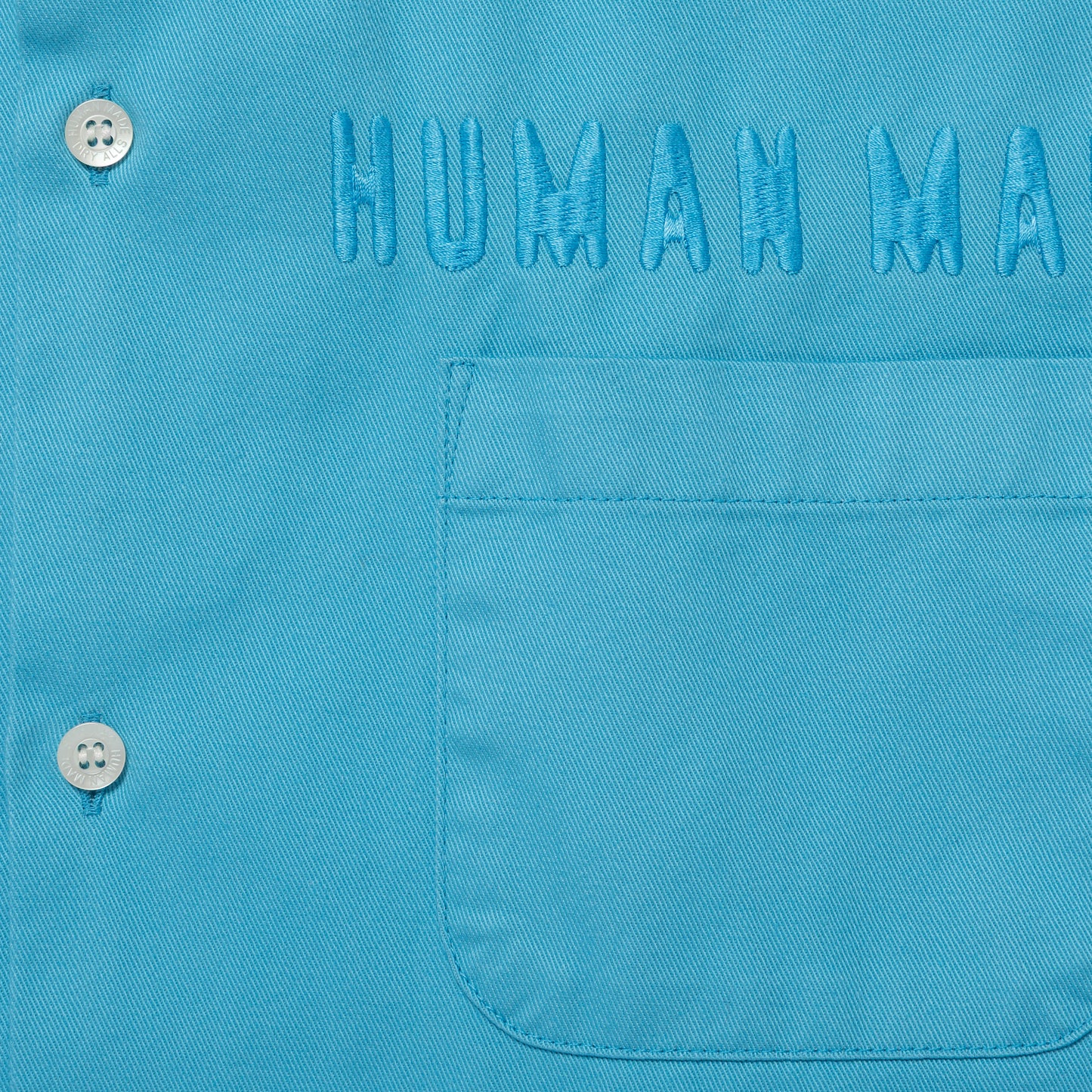 HUMAN MADE OPEN COLLAR BD SHIRT BL-D