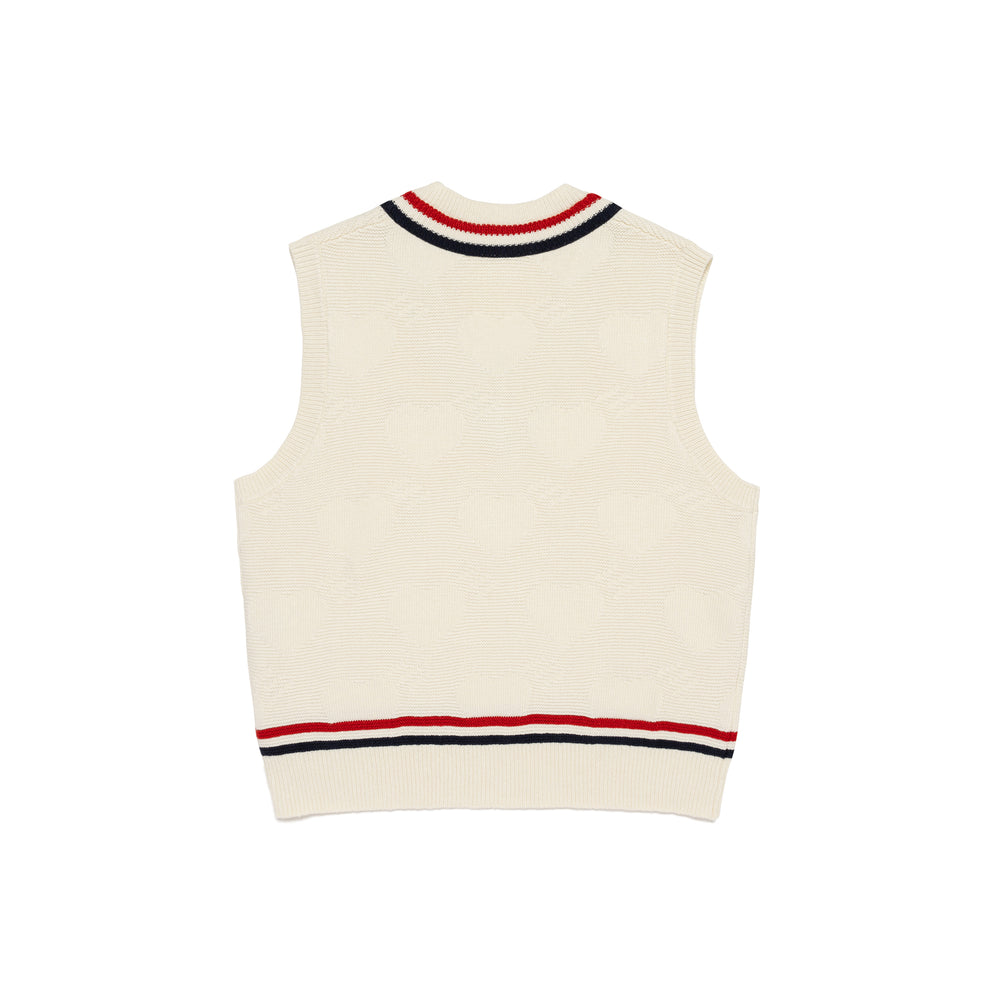 HUMAN MADE HEART KNIT VEST WH-B