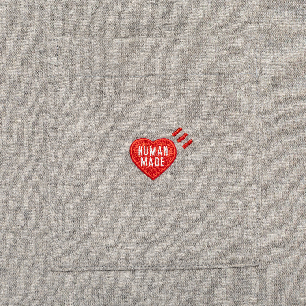 HUMAN MADE HEART POCKET T-SHIRT GY-C