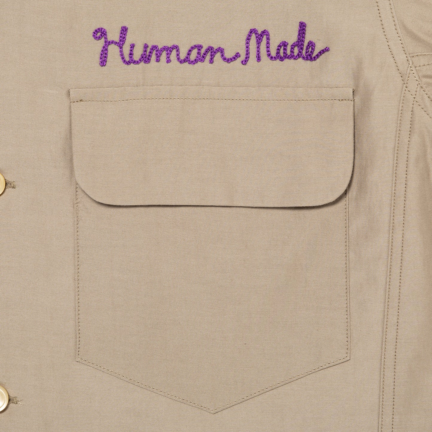 HUMAN MADE OPEN COLLAR SHIRT BG-D