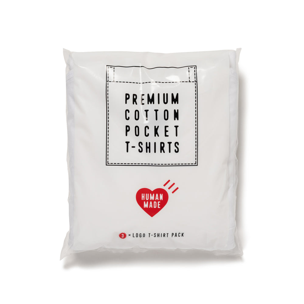 HUMAN MADE 3-PACK POCKET T-SHIRT SET WH-B