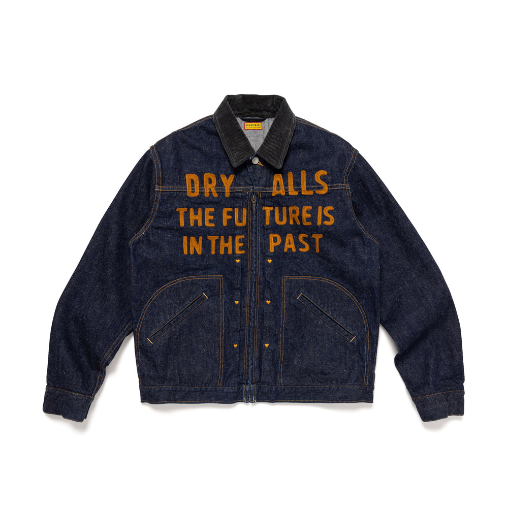 HUMAN MADE ZIP-UP DENIM WORK JACKET IN-A