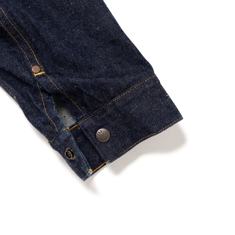 HUMAN MADE ZIP-UP DENIM WORK JACKET IN-F