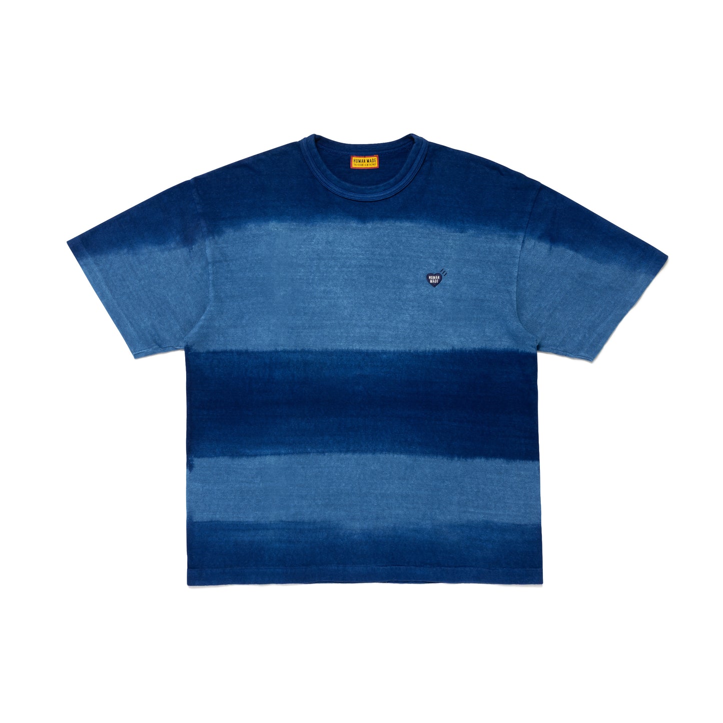 HUMAN MADE INDIGO DYED STRIPED T-SHIRT IN-A
