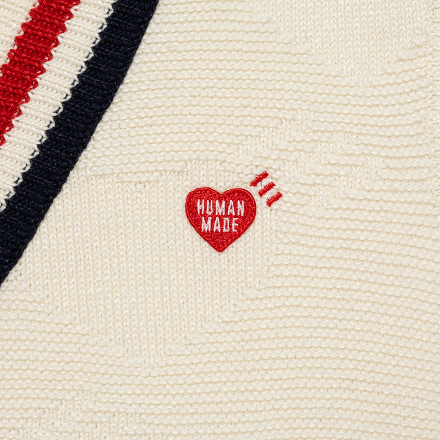 HUMAN MADE HEART KNIT VEST WH-C
