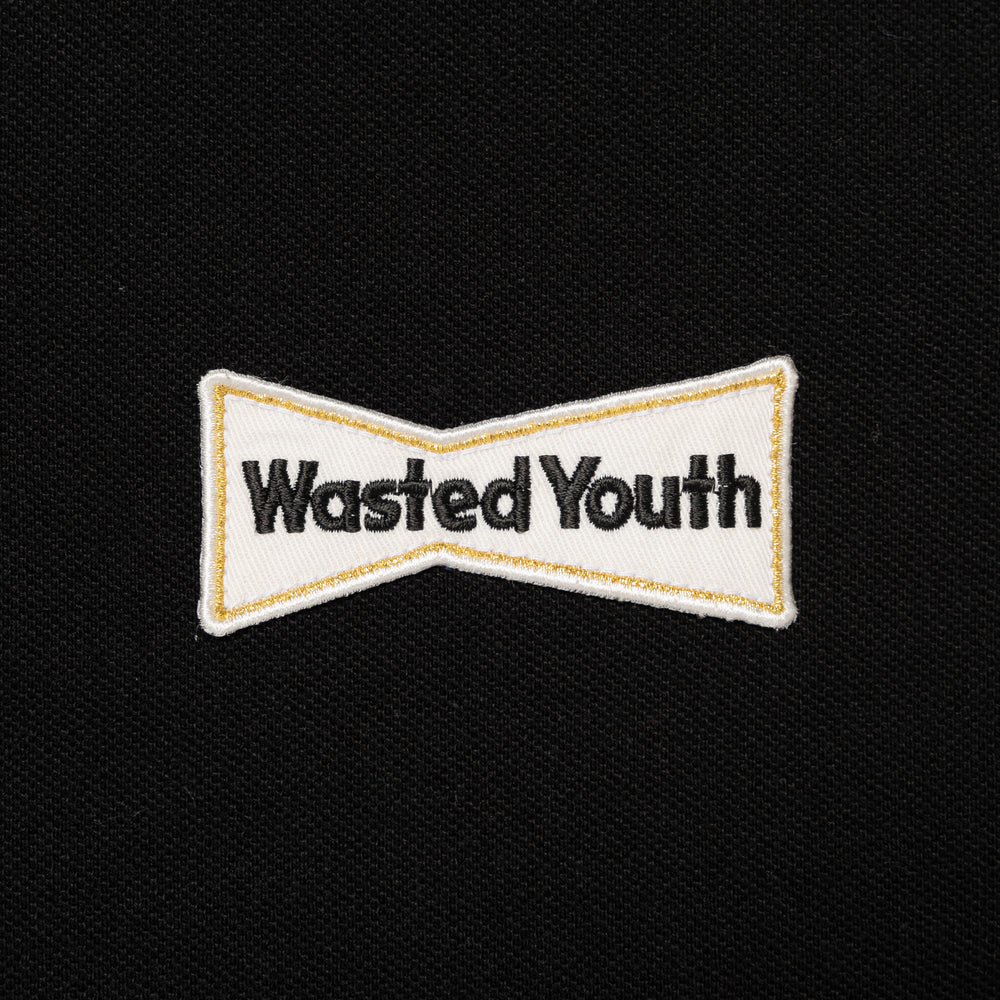 Wasted Youth BIG POLO SHIRT BK-E