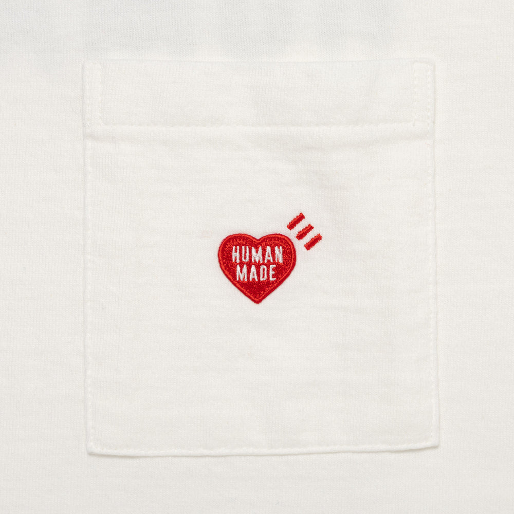 HUMAN MADE HEART POCKET T-SHIRT WH-C