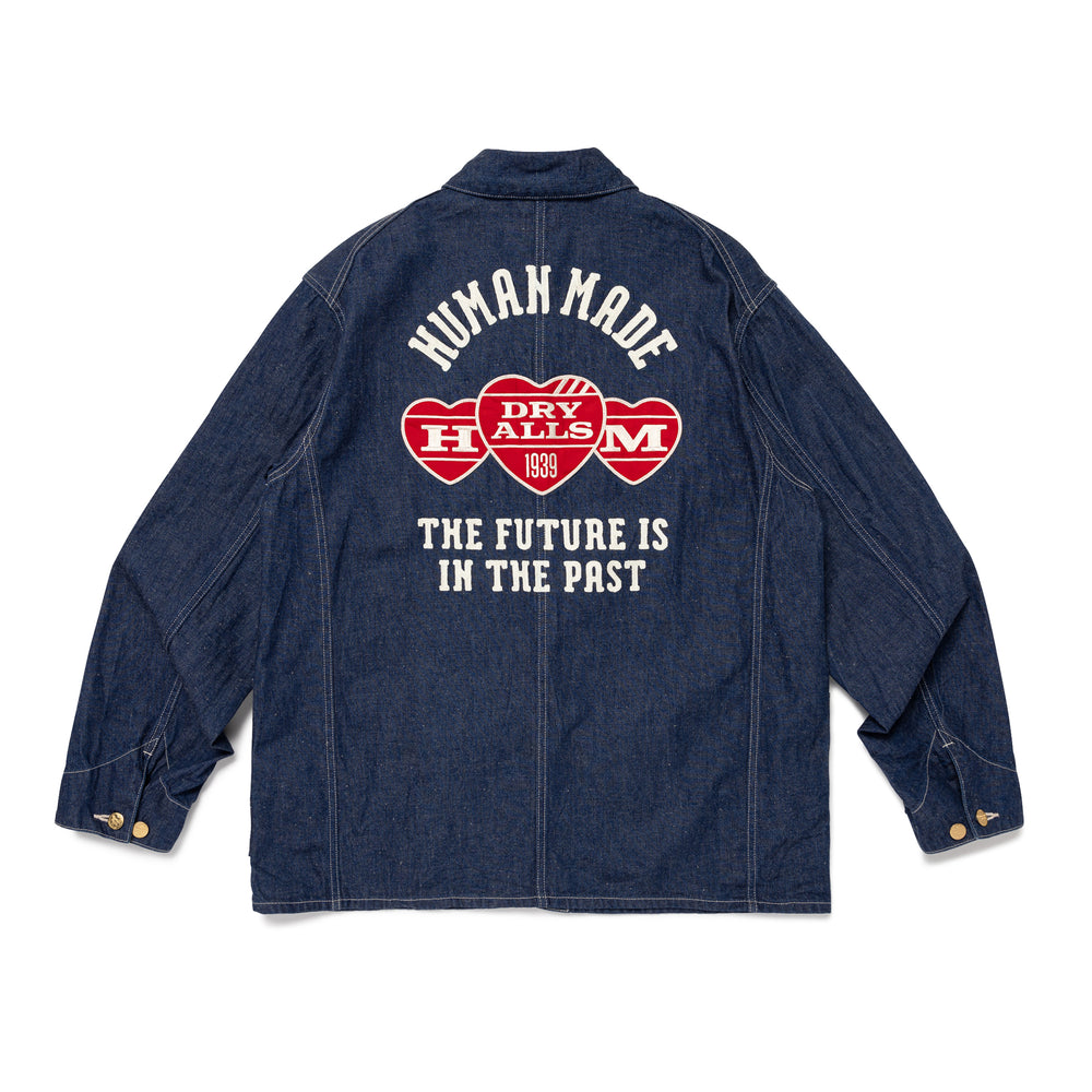 HUMAN MADE DENIM COVERALL JACKETIN-B