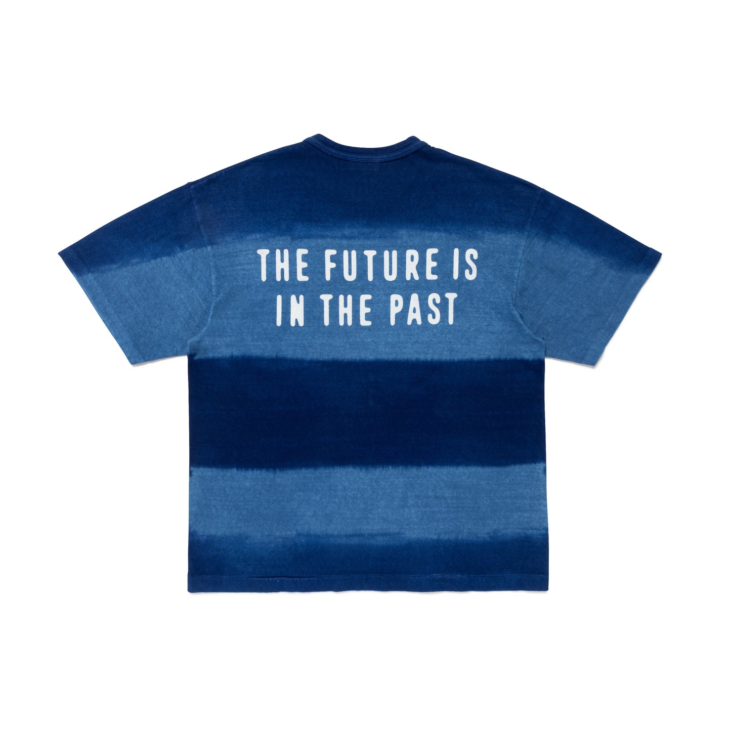 HUMAN MADE INDIGO DYED STRIPED T-SHIRT IN-B