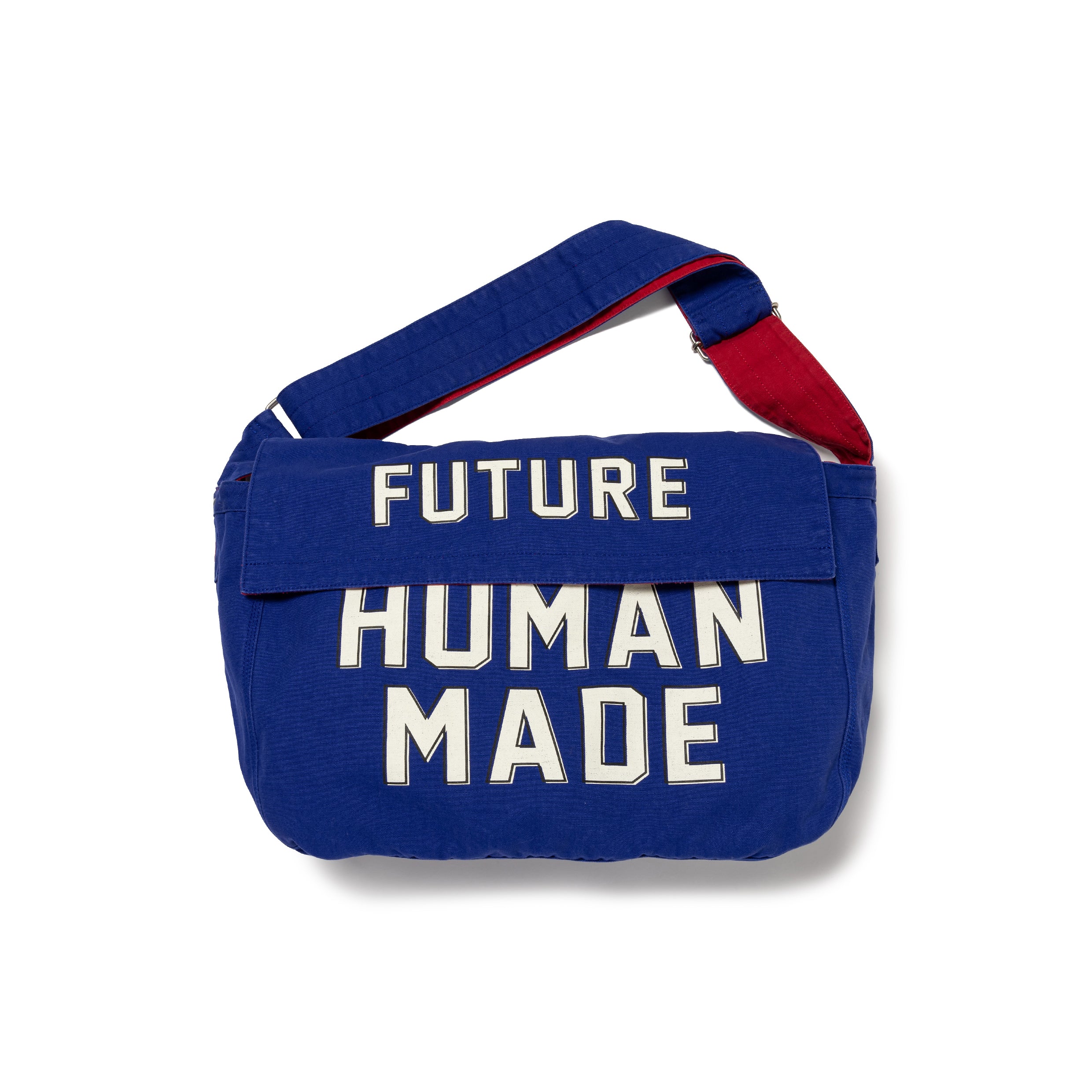 バッグ HUMAN MADE MAIL BAG LARGE Human Made Mail Bag Large - Blue Cotton Canvas | Social Status