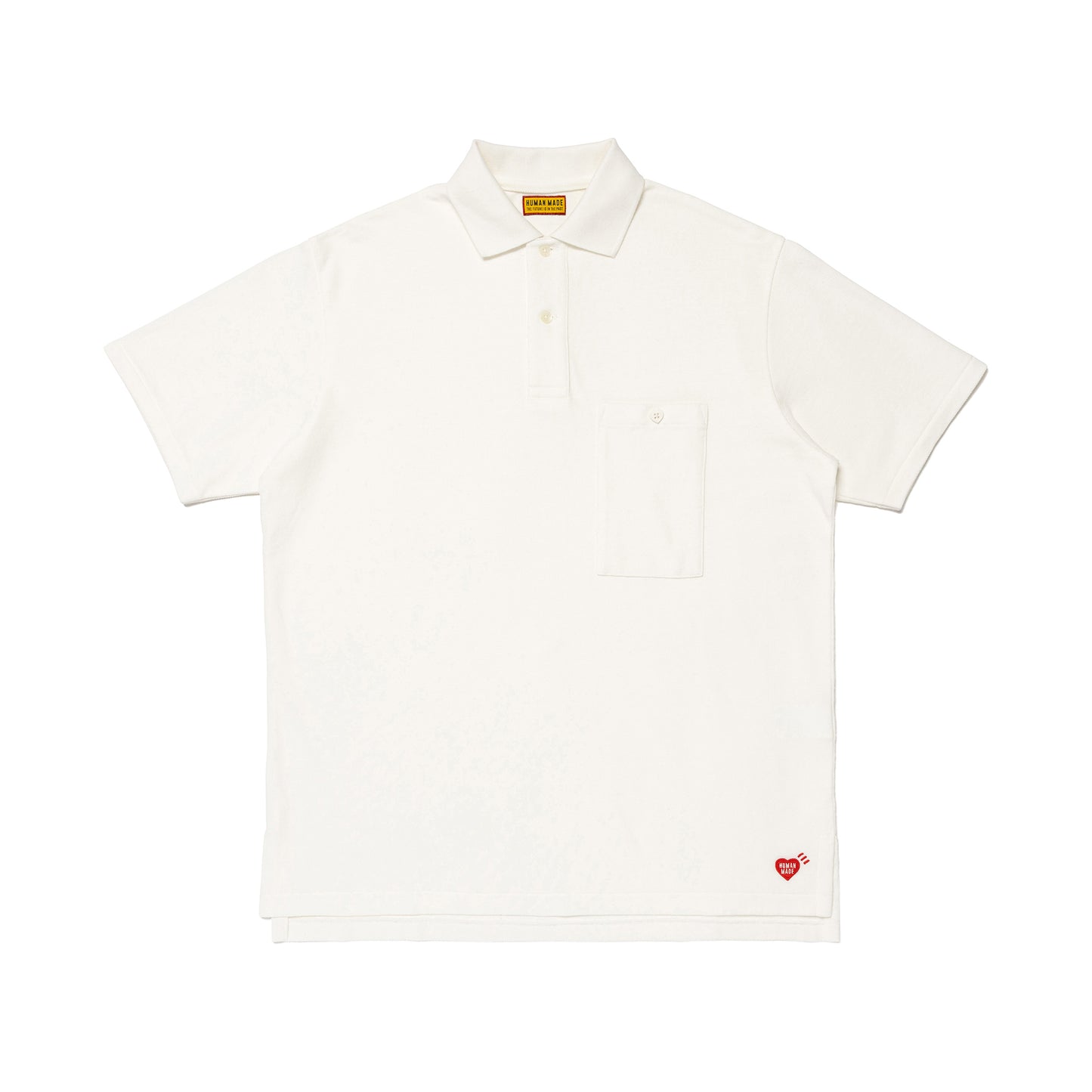 HUMAN MADE BIG POLO SHIRT WH-A