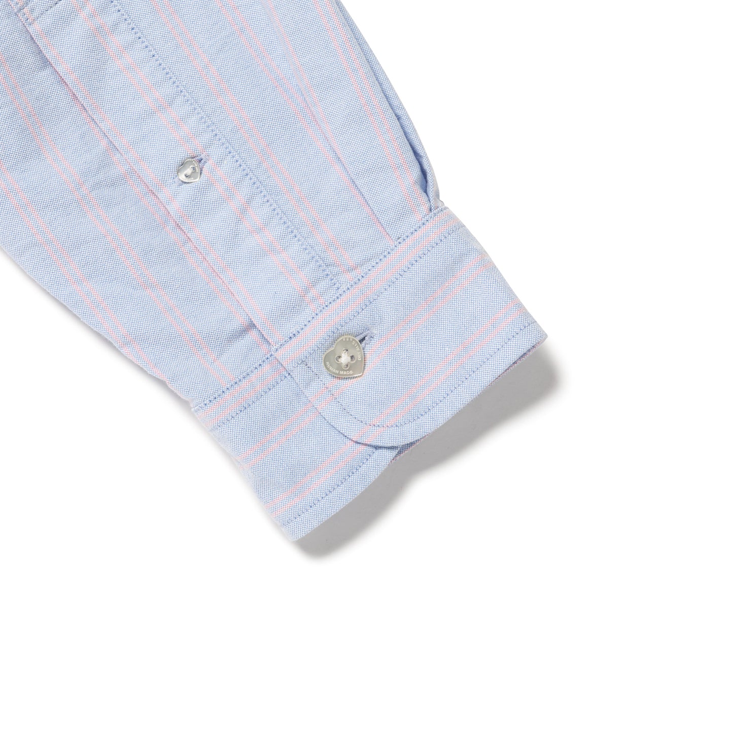 HUMAN MADE STRIPED OXFORD BD LS SHIRT BL-G