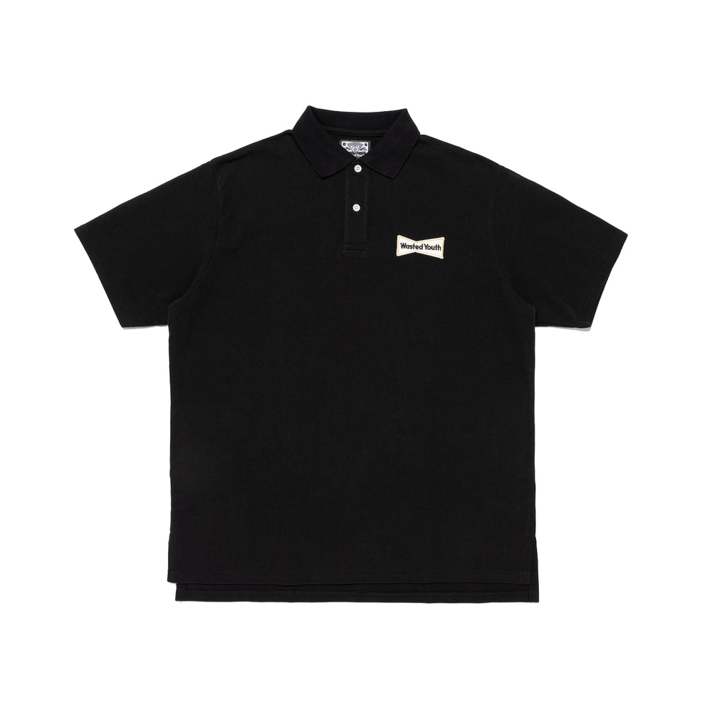 Wasted Youth BIG POLO SHIRT BK-A