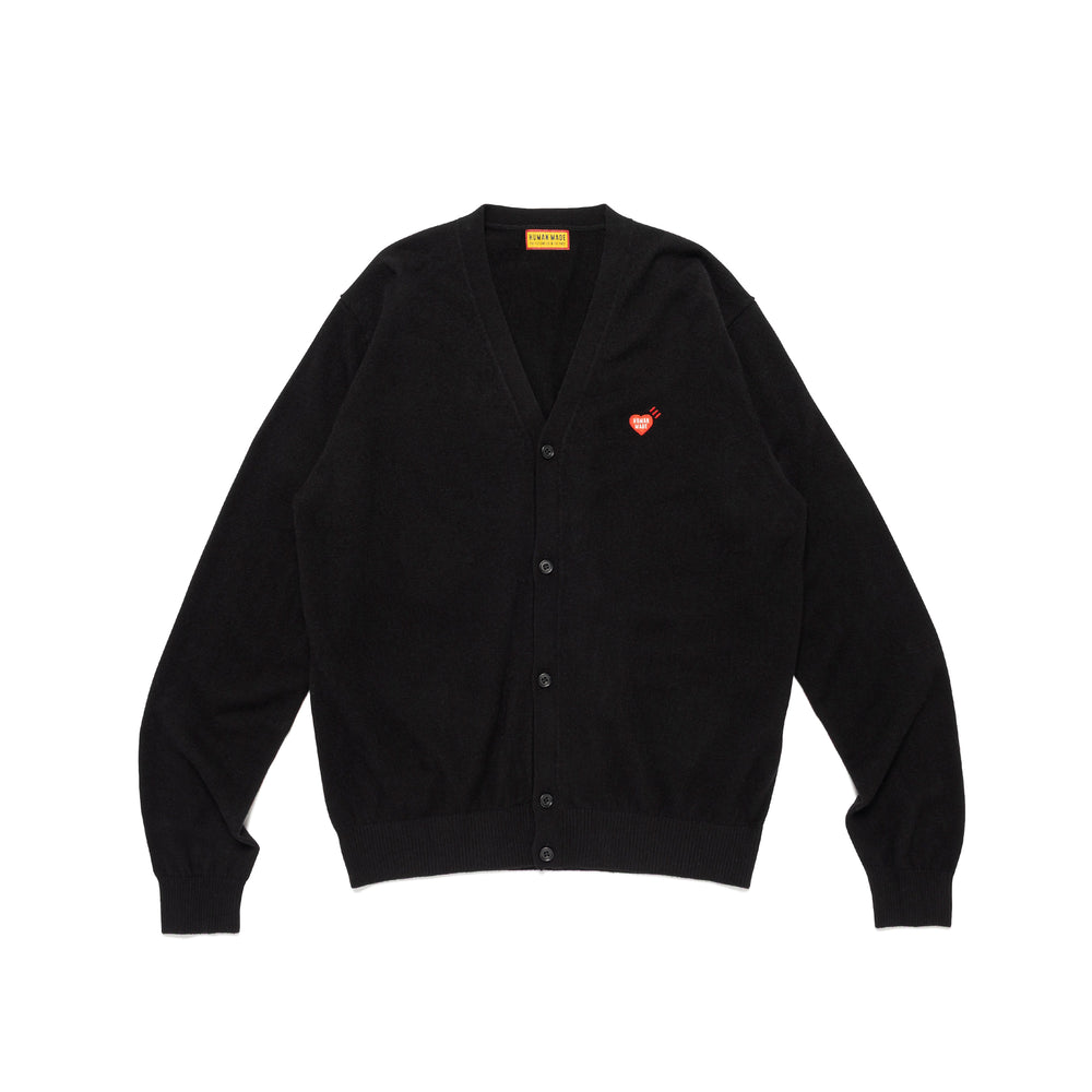 HUMAN MADE HEART BADGE KNIT CARDIGAN BK-A