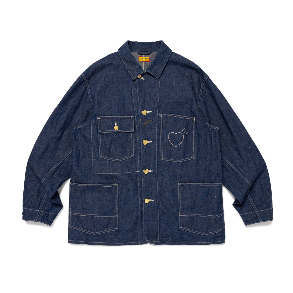 HUMAN MADE DENIM COVERALL JACKETIN-A