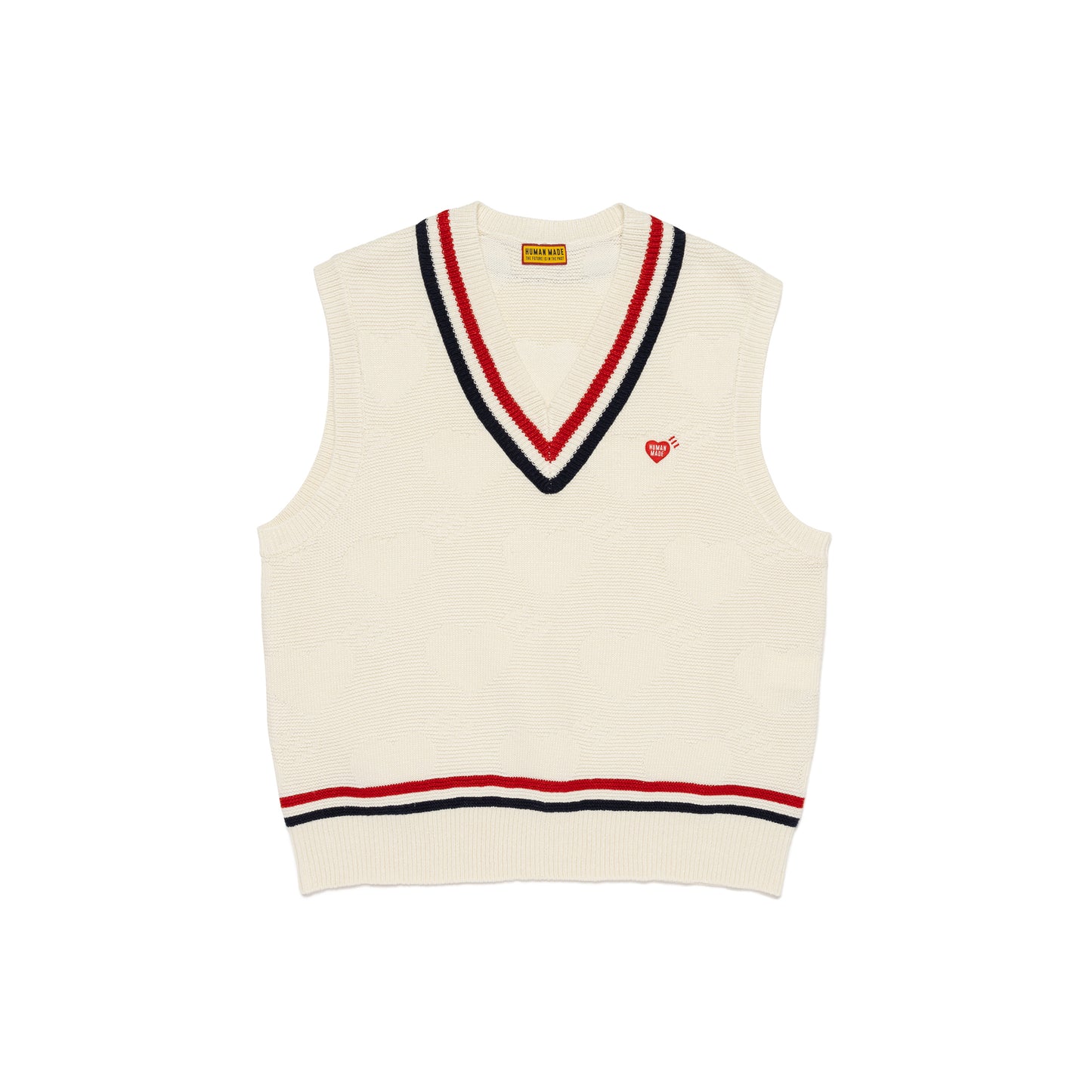 HUMAN MADE HEART KNIT VEST WH-A