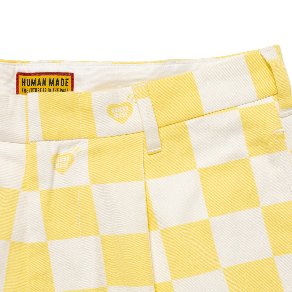 HUMAN MADE PLAID SHORTS YE-D