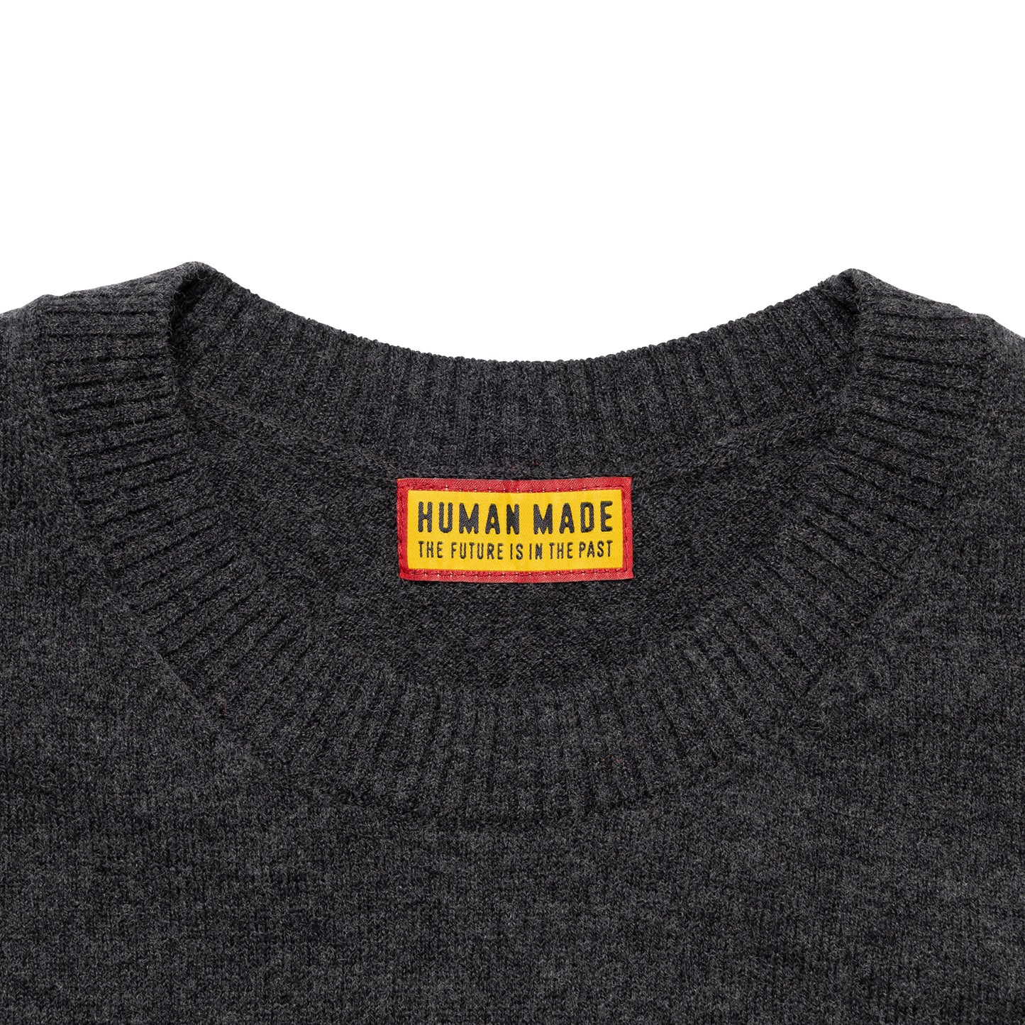 HUMAN MADE HEART BADGE KNIT SWEATER GY-C