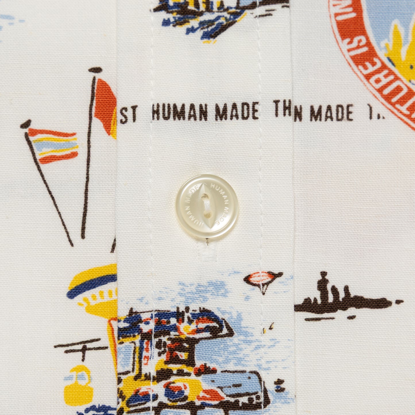 HUMAN MADE PRINTED SHIRT WH-E