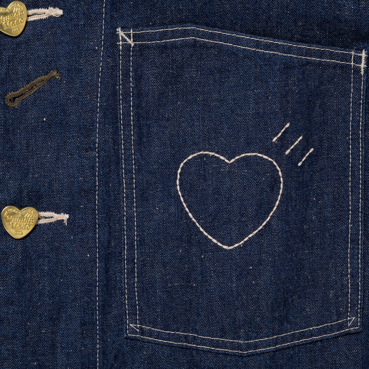 HUMAN MADE DENIM COVERALL JACKET IN-D