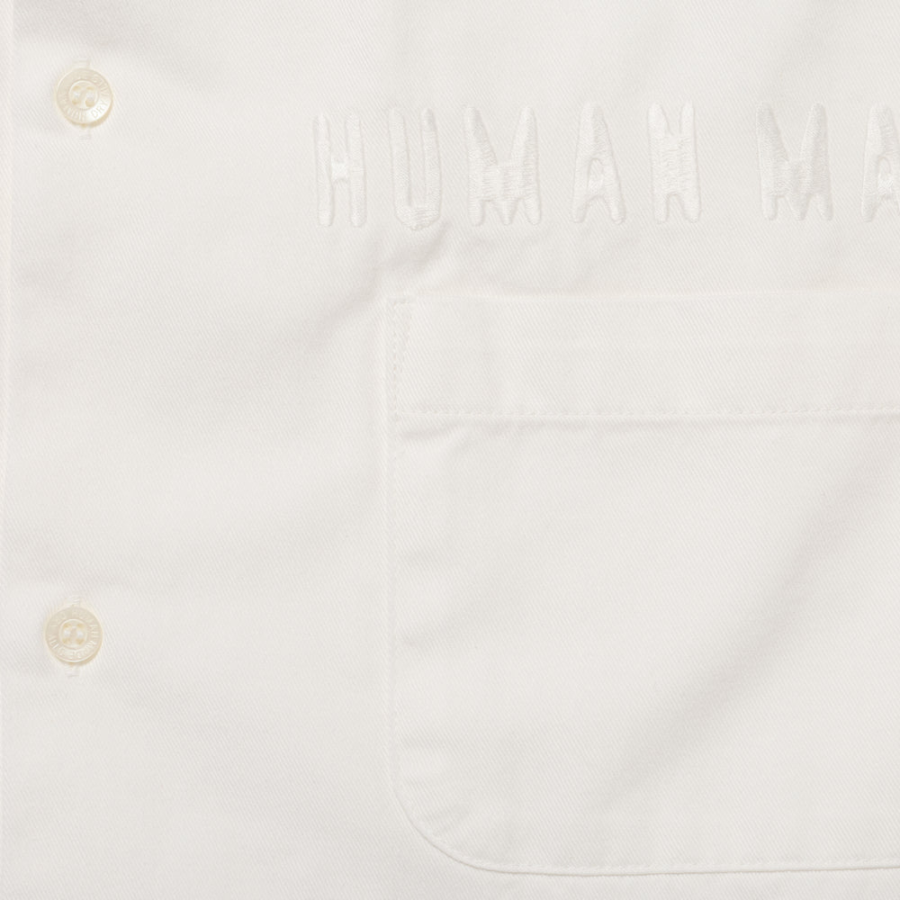HUMAN MADE OPEN COLLAR BD SHIRT WH-D