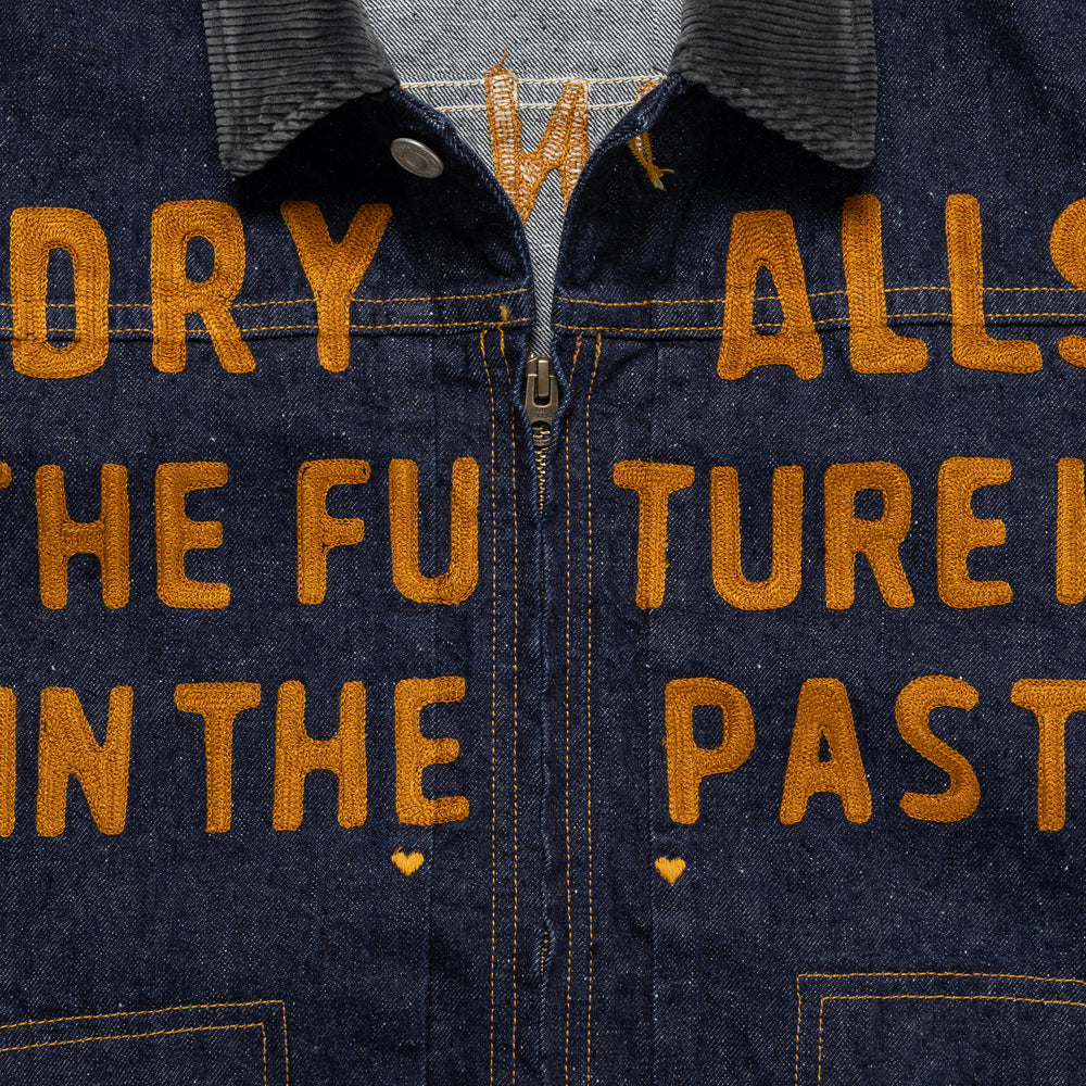 HUMAN MADE ZIP-UP DENIM WORK JACKET IN-C