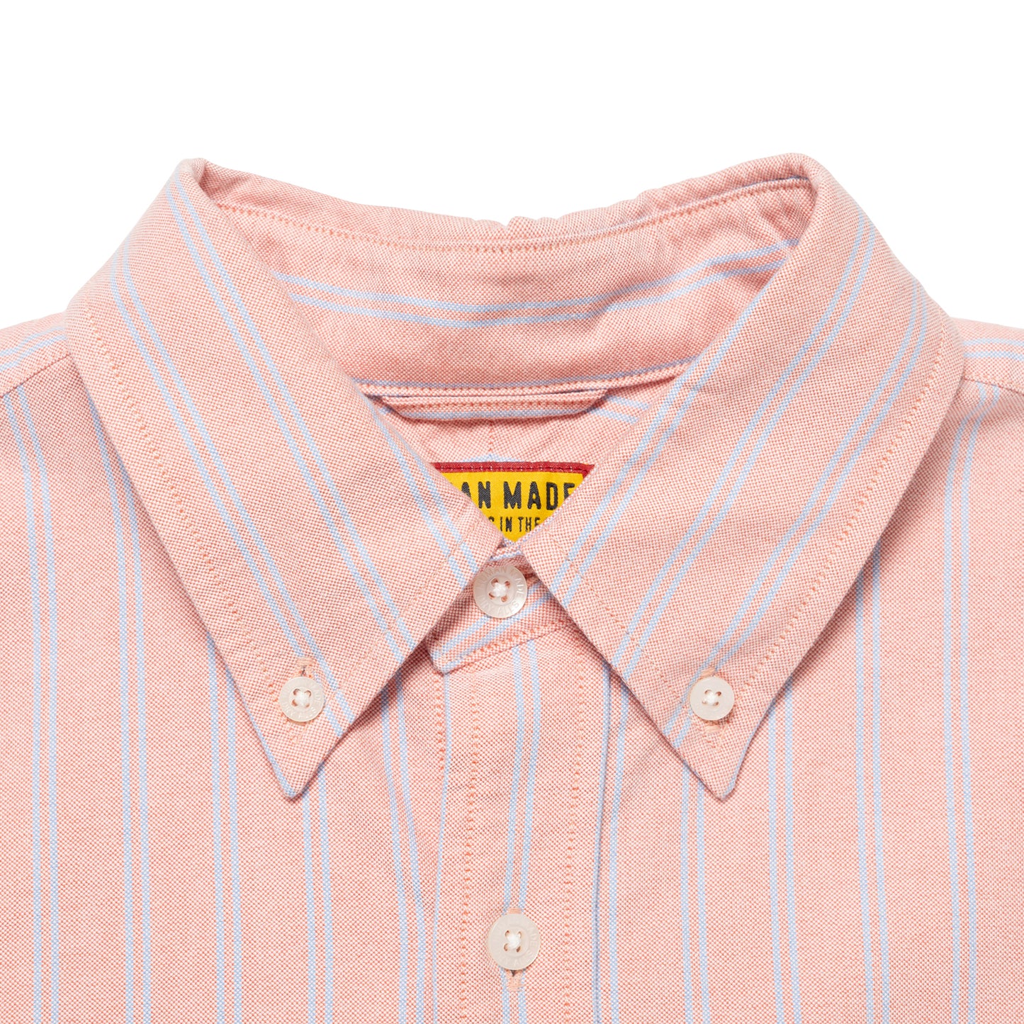 HUMAN MADE STRIPED OXFORD BD LS SHIRT RD-C