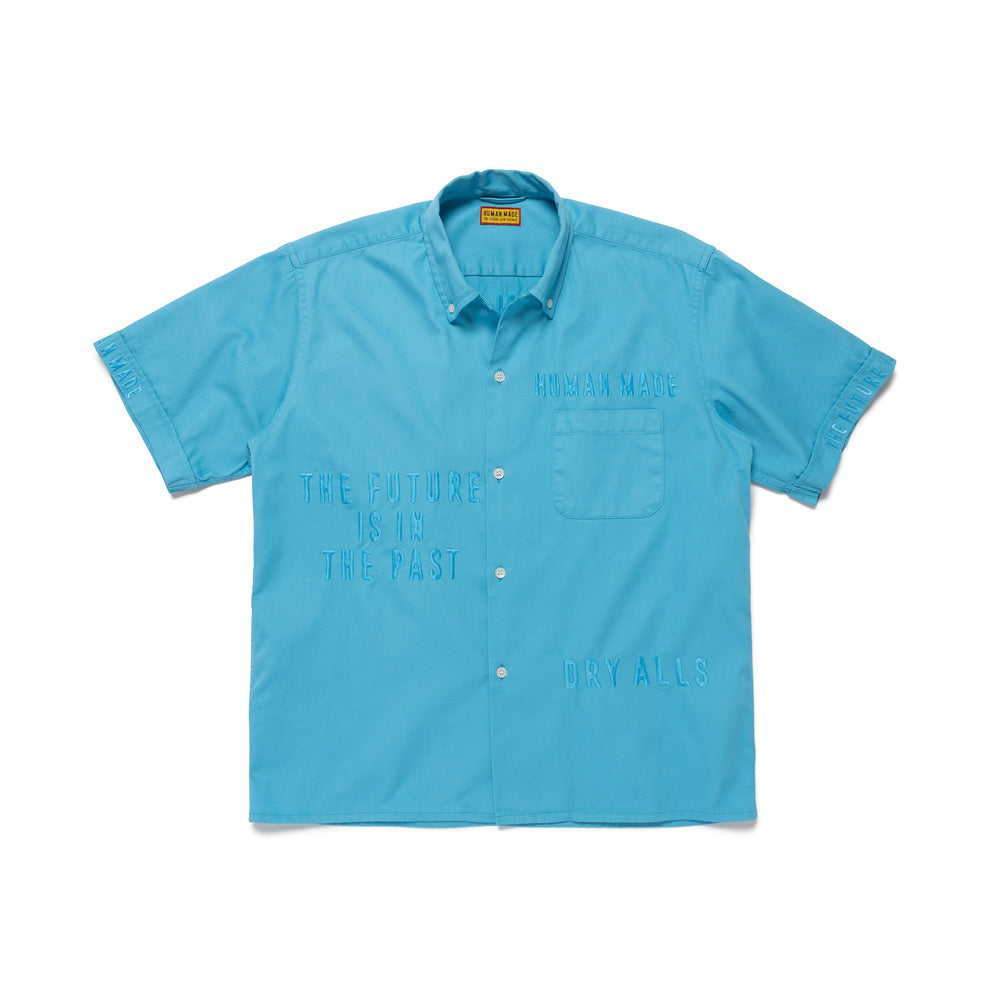 HUMAN MADE OPEN COLLAR BD SHIRT BL-A
