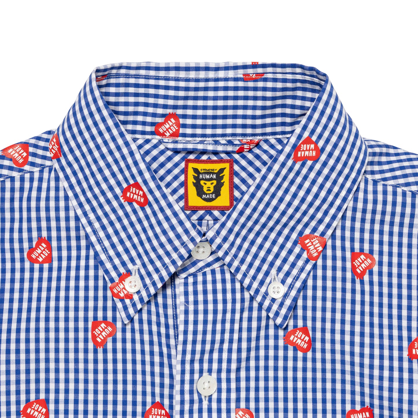 HUMAN MADE HEART GINGHAM CHECK SHIRT BL-C