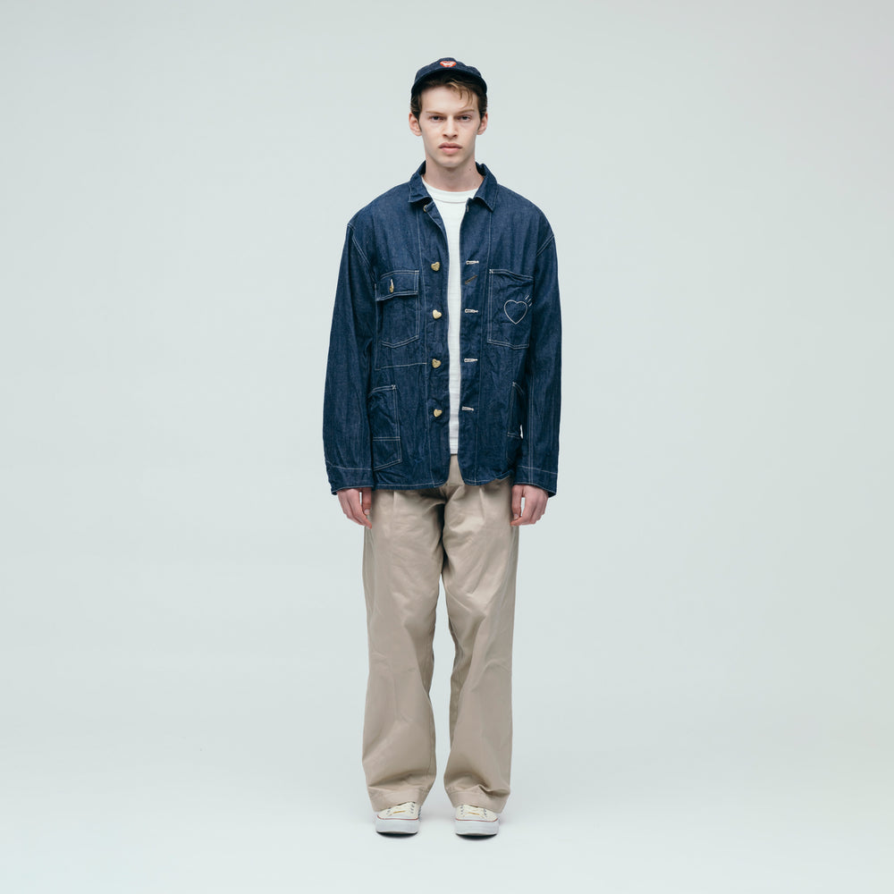 HUMAN MADE DENIM COVERALL JACKETIN-I