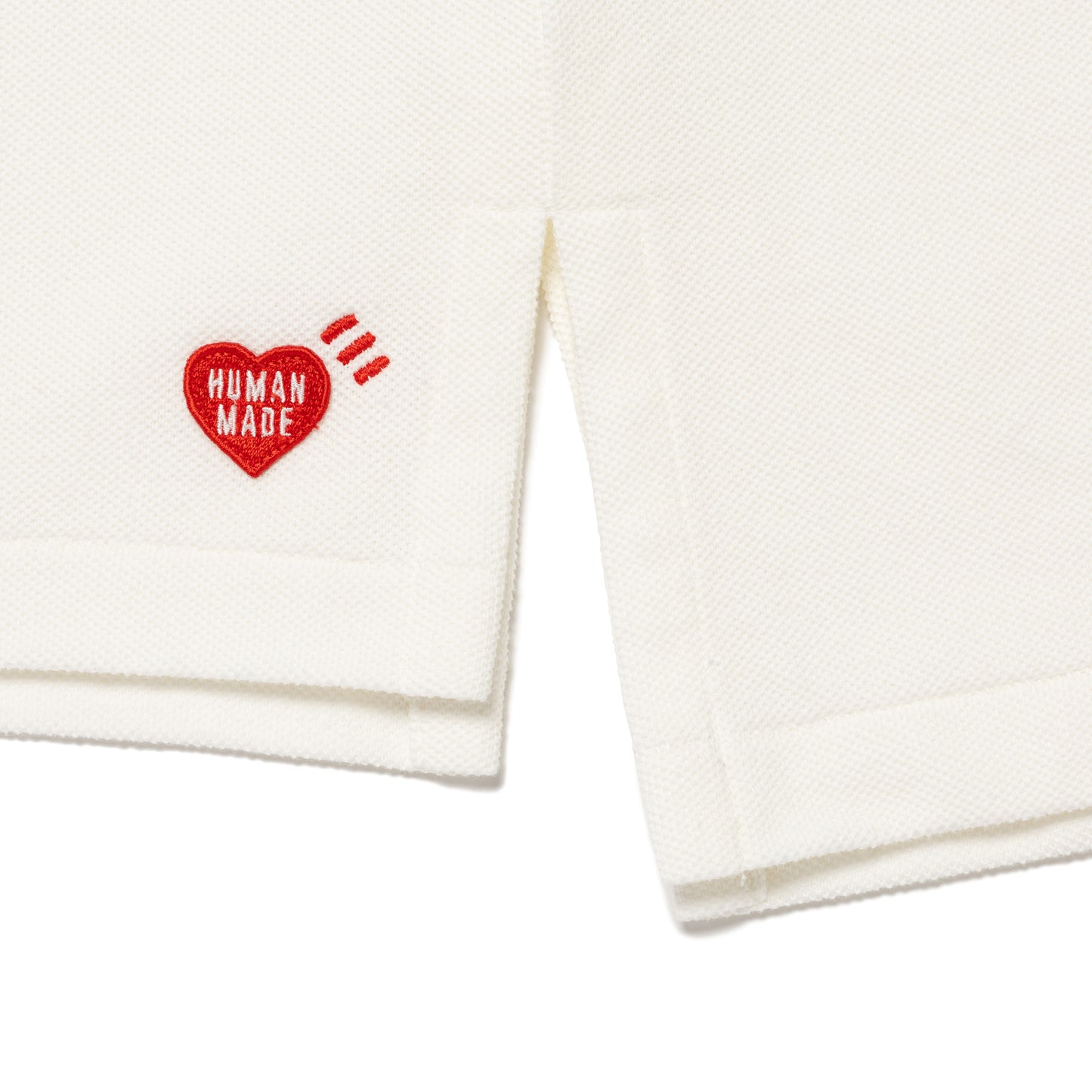 HUMAN MADE BIG POLO SHIRT WH-D