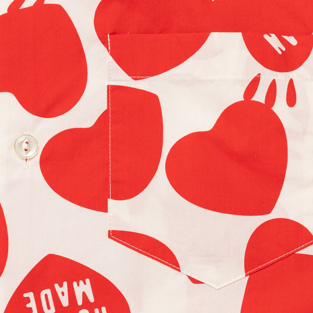 HUMAN MADE HEART ALOHA SHIRT WH-D